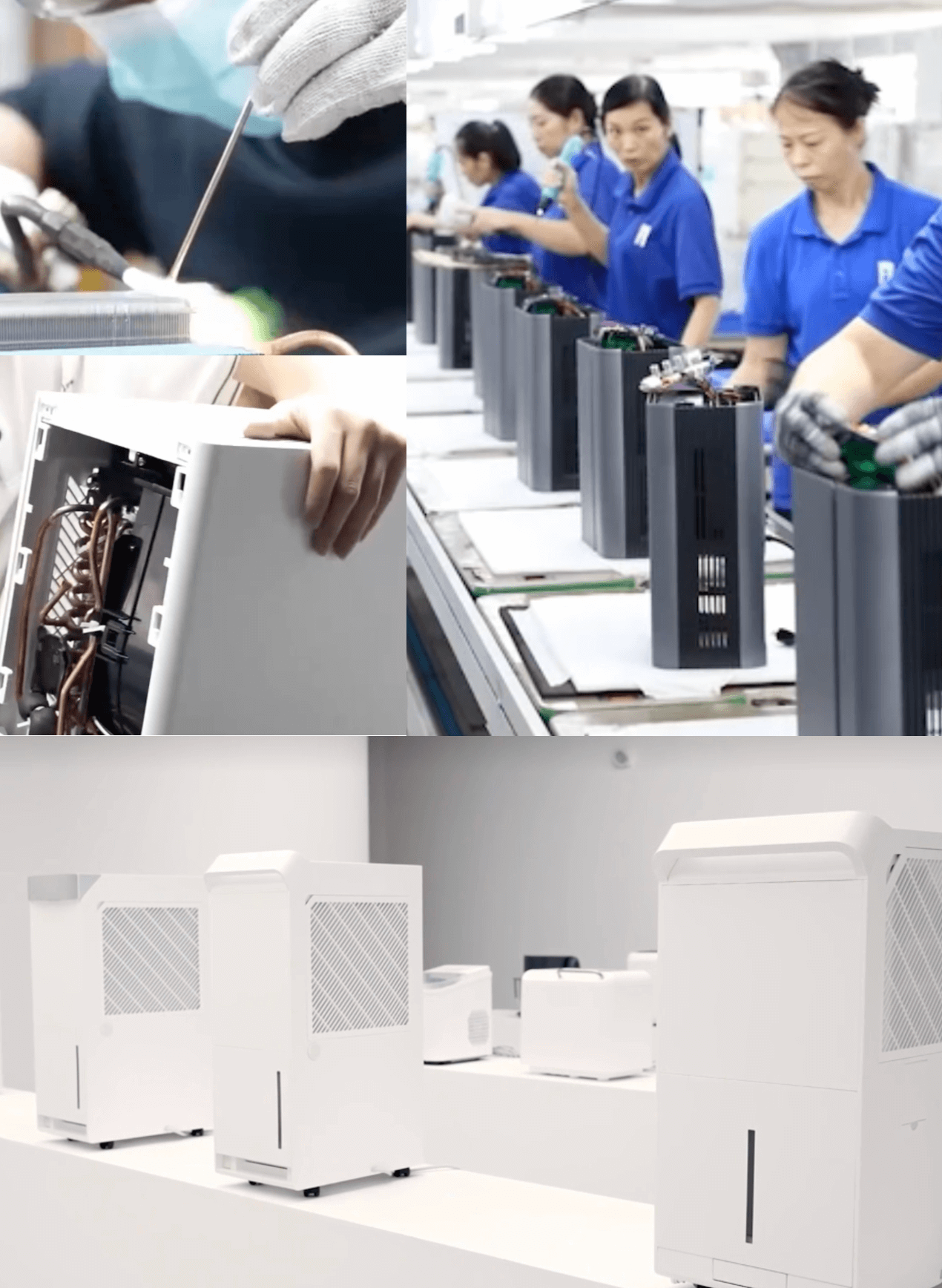 Home dehumidifier production process